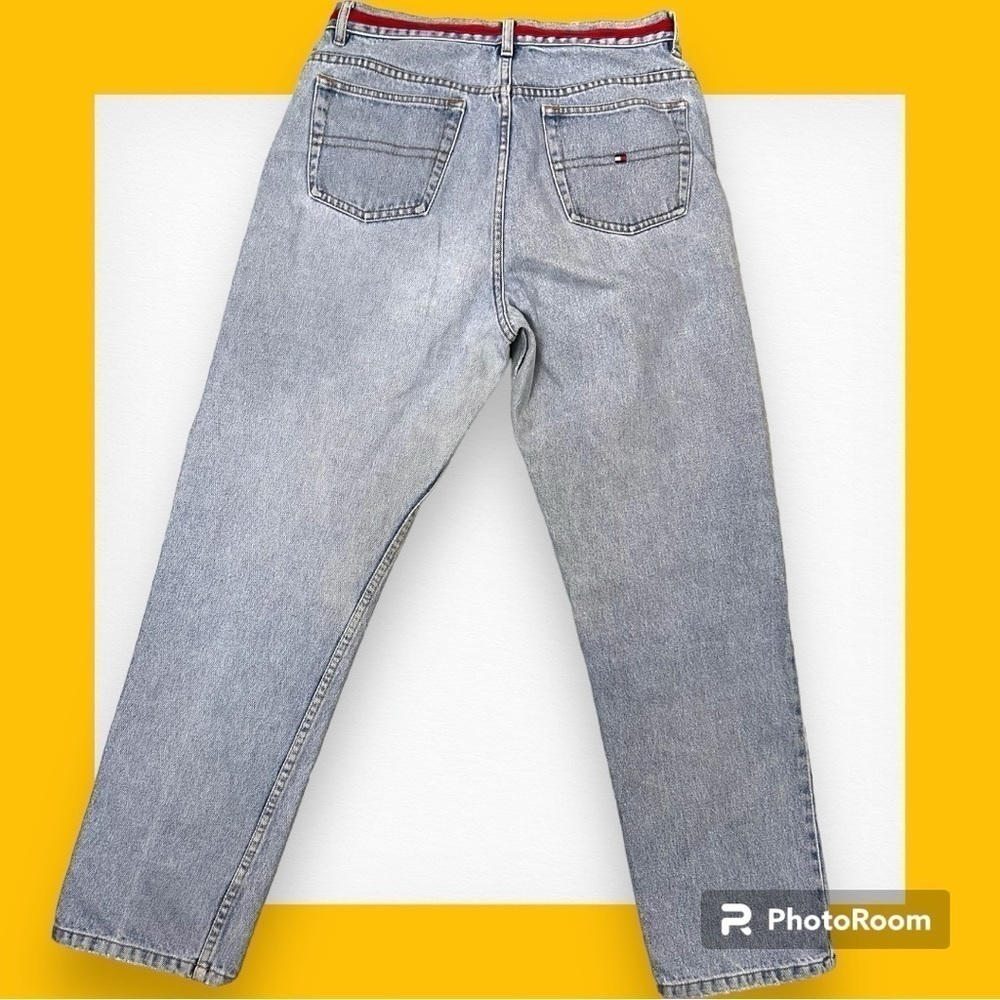 Tommy Hilfiger vintage retro stonewashed straight leg denim jeans 14